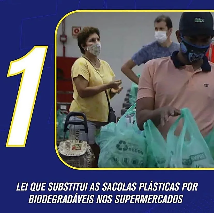 Lei que substitui as sacolas plásticas por biodegradáveis nos supermercados